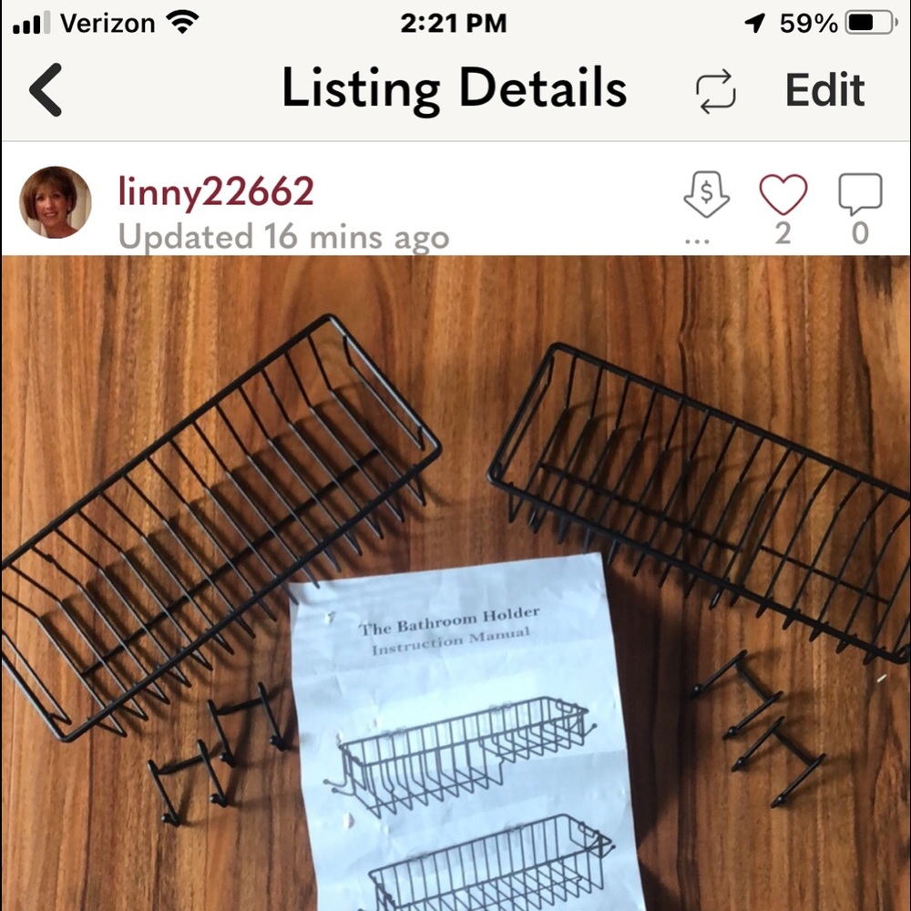 NIB 2 “NANO”/15Lb Capacity OilRub Brnz Shwr Caddies w/ 4 Razor/Accessory Hangers